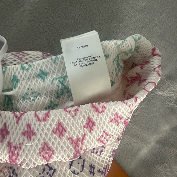 Louis Vuitton Mesh Monogram Shorts  
Worn 3x 
Size: 40 
Color: Milk White/Multi - Picture 6 of 9